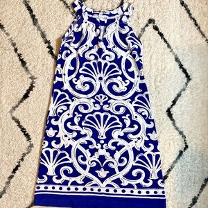 SALE🌟 Barbara Gerwit Blue Coastal Halter Dress